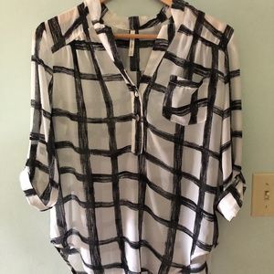 DNA Couture Sheer Blouse Size Small